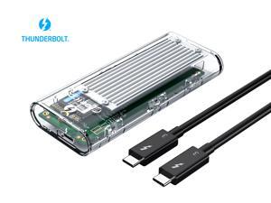 ORICO Thunderbolt 3 40Gbps M.2 NVME SSD Enclosure 2TB Transparent USB C SSD Case with 40Gbps C to C Cable For Mac Windows ORICO Thunderbolt 3 40Gbps M.2 NVME SSD Enclosure 2TB Transparent USB C SSD Case with 40Gbps C to C Cable For Mac Windows