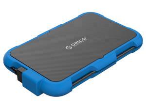 ORICO 2.5" Hard Drive Enclosure USB3.0 External HDD Case 4TB Support UASP and TRIM Waterproof Dustproof Shockproof Silicone Design - Encrypted Portable SSD/HDD Enclosure Blue ORICO 2.5" Hard Drive Enclosure USB3.0 External HDD Case 4TB Support UASP and TRIM Waterproof Dustproof Shockproof Silicone Design - Encrypted Portable SSD/HDD Enclosure Blue