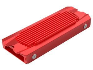ORICO M.2 SSD Heatsink Cooling Heat Sink Heat Dissipation Radiator for M.2 NVMe SSD Aluminum Heatsink Cooler compatible with M.2 2280 (Red)