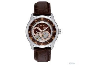 Bulova 21 Jewel Mens Brown Dial Open Heart Leather Strap Automatic Watch 96A120 Bulova 21 Jewel Mens Brown Dial Open Heart Leather Strap Automatic Watch 96A120