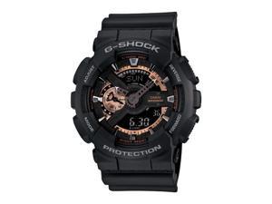 Casio G Shock Black / Rose Dial Men's Watch - GA110RG-1A