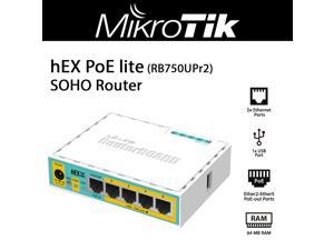Mikrotik hEX PoE lite RB750UPr2 SOHO Router with 5x Ethernet Ports and 1x USB 2.0 Port