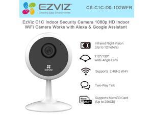 EzViz C1C Indoor Security Camera 1080p HD Indoor WiFi Camera Baby Monitor, Smart Motion Detection, Two-Way Audio, 40ft Night Vision, Works with Alexa & Google Assistant (C1C) EzViz C1C Indoor Security Camera 1080p HD Indoor WiFi Camera Baby Monitor, Smart Motion Detection, Two-Way Audio, 40ft Night Vision, Works with Alexa & Google Assistant (C1C)