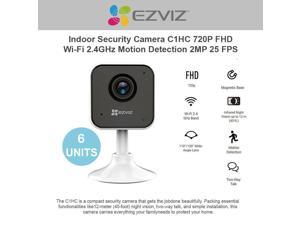 EzViz C1HC 720p 6 UNITS High Definition Indoor Wi-Fi Camera Works with Alexa & Google Assistant