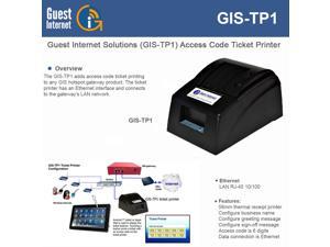Guest Internet GIS-TP1 Ticket Access Codes Printer for GIS Internet Gateway
