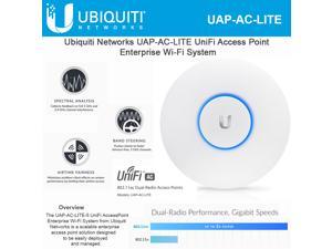 Ubiquiti Networks  UAPACLITEUS  Ubiquiti UniFi UAPACLITE IEEE 80211ac 867 Mbits Wireless Access Point  240