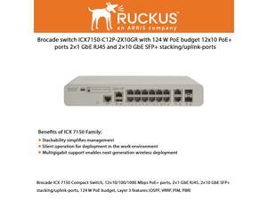TESTED Brocade FCX624S-F 24-Port 100//1000 Mbps SFP Ethernet Fiber Switch