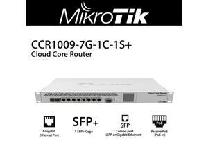MikroTik - CCR1009-7G-1C-1S+ - Cloud Core Router 1009-7G-1C-1S+ with Tilera Tile-Gx9 CPU (9-cores, 1.2GHz per core), 2GB