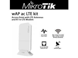 Mikrotik wAP ac LTE kit RBwAPGR-5HacD2HnD&R11e-LTE Dual Band 2.4 / 5 GHz Wireless Access Point with LTE Antennas and R11e-LTE Modem Mikrotik wAP ac LTE kit RBwAPGR-5HacD2HnD&R11e-LTE Dual Band 2.4 / 5 GHz Wireless Access Point with LTE Antennas and R11e-LTE Modem