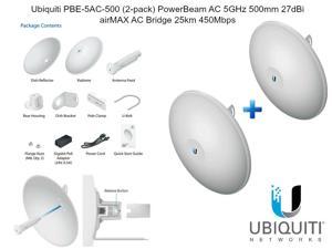 Ubiquiti PBE-5AC-500 2-pack PowerBeam AC 5GHz 500mm 27dBi airMAX