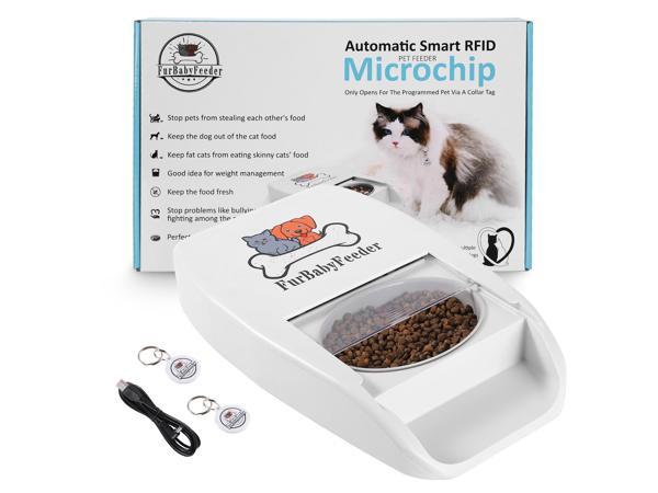 Treat Dispenser Dog Toys, Automatic Pet Feeder with Dual Power Supply and  Rem