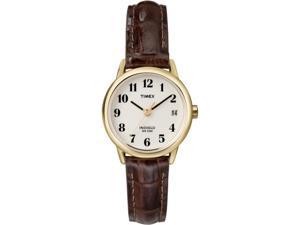 Women's Timex Gold Tone Leather Strap Watch T200719J