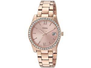 Women's Fossil Scarlette Rose Gold Tone Steel Watch ES4318 Women's Fossil Scarlette Rose Gold Tone Steel Watch ES4318
