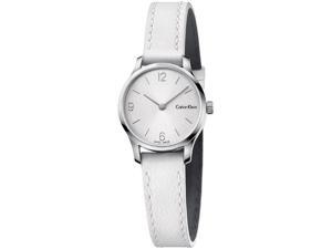 Women's Calvin Klein Endless White Leather Band Watch K7V231L6 Women's Calvin Klein Endless White Leather Band Watch K7V231L6