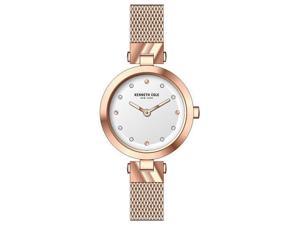 Women's Kenneth Cole New York Classic Rose Gold Steel Mesh Watch KC50511003