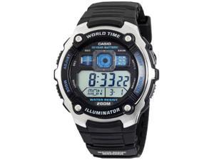 Casio AE-2000W-1AV Mens Multi-Functional Digital Sport Watch Silver-tone & Black