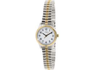 Women's Timex Essex Avenue Two Tone Expansion Band Watch T2N068 T2N0689J