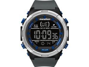 Mens Timex Marathon Quartz 21mm Silicone Band Watch TW5M21000