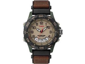 Timex Men's Expedition | Chronograph Green Case Brown Strap | Watch T45181 Timex Men's Expedition | Chronograph Green Case Brown Strap | Watch T45181