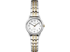 Timex Women's Easy Reader Two-Tone Band and White Dial Watch T2P298