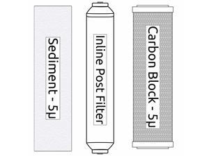 APEC Water Systems HW-10 10 White Standard Filter Housing with 1//4 John Guest Fittings HW-10-A
