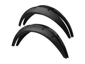 Spec-D Tuning 4PC Front + Rear Universal Flexible Car Fender Flares Black Durable Extra Wide Body Kit Wheel Spec-D Tuning 4PC Front + Rear Universal Flexible Car Fender Flares Black Durable Extra Wide Body Kit Wheel
