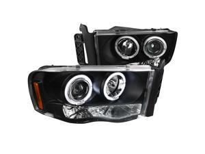Spec-D Tuning Black Projector Headlights for 2002-2005 Dodge Ram Head Light Assembly Left + Right Pair Spec-D Tuning Black Projector Headlights for 2002-2005 Dodge Ram Head Light Assembly Left + Right Pair