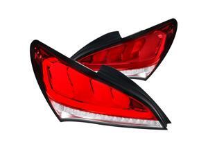 Spec-D Tuning Red Lens Sequential LED Bar Tail Lights for 2010-2016 Hyundai Genesis Coupe 2Dr Taillights Assembly Left + Right Pair Spec-D Tuning Red Lens Sequential LED Bar Tail Lights for 2010-2016 Hyundai Genesis Coupe 2Dr Taillights Assembly Left + Right Pair