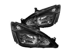Spec-D Tuning Black Clear Headlights Lamps for 2003-2007 Honda Accord LX EX 2Dr 4Dr Head Light Assembly Left + Right Pair Spec-D Tuning Black Clear Headlights Lamps for 2003-2007 Honda Accord LX EX 2Dr 4Dr Head Light Assembly Left + Right Pair