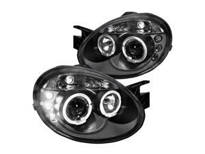 Spec-D Tuning Led Pro Headlights Black for 2003-2005 Dodge Neon Srt4 Head Light Assembly Left + Right Pair Spec-D Tuning Led Pro Headlights Black for 2003-2005 Dodge Neon Srt4 Head Light Assembly Left + Right Pair