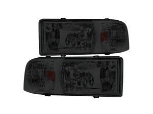 Spec-D Tuning Euro Smoke Lens Headlights for 1994-2001 Dodge Ram Head Light Assembly Left + Right Pair Spec-D Tuning Euro Smoke Lens Headlights for 1994-2001 Dodge Ram Head Light Assembly Left + Right Pair