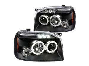 Spec-D Tuning Projector Headlights Black W/ Led Halo for 2001-2004 Nissan Frontier Head Light Assembly Left + Right Pair Spec-D Tuning Projector Headlights Black W/ Led Halo for 2001-2004 Nissan Frontier Head Light Assembly Left + Right Pair