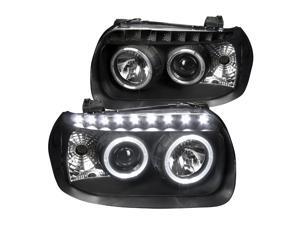 Spec-D Tuning Black Dual Halo Projector SMD Led Headlights for 2002-2007 Ford Escape Head Light Assembly Left + Right Pair Spec-D Tuning Black Dual Halo Projector SMD Led Headlights for 2002-2007 Ford Escape Head Light Assembly Left + Right Pair