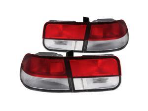 Spec-D Tuning for 1996-2000 Honda Civic 2Dr Red/Clear Lens Tail Light Rear Brake Lamps 1996 1997 1998 1999 2000 (Left+Right) Spec-D Tuning for 1996-2000 Honda Civic 2Dr Red/Clear Lens Tail Light Rear Brake Lamps 1996 1997 1998 1999 2000 (Left+Right)