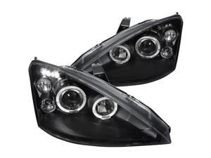 Spec-D Tuning Halo Led Projector Headlights Black for 2000-2004 Ford Focus Head Light Assembly Left + Right Pair Spec-D Tuning Halo Led Projector Headlights Black for 2000-2004 Ford Focus Head Light Assembly Left + Right Pair