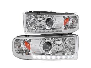 Spec-D Tuning Led Projector Headlights Chrome for 1994-2001 Dodge Ram 1500 1994-2002 Ram 2500 3500 Head Light Assembly Left + Right Pair Spec-D Tuning Led Projector Headlights Chrome for 1994-2001 Dodge Ram 1500 1994-2002 Ram 2500 3500 Head Light Assembly Left + Right Pair