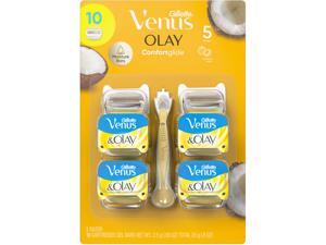 Gillette Venus ComfortGlide plus Olay Coconut Women's Razor Handle + 10 Refills Gillette Venus ComfortGlide plus Olay Coconut Women's Razor Handle + 10 Refills