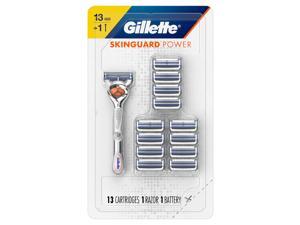 Gillette SkinGuard Power Men's Razor Handle + 13 Blade Refills Gillette SkinGuard Power Men's Razor Handle + 13 Blade Refills