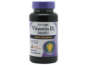 Natrol 611806 Vitamin D3 Wild Cherry 2000 Iu 90 Mini Tablets Natrol 611806 Vitamin D3 Wild Cherry 2000 Iu 90 Mini Tablets