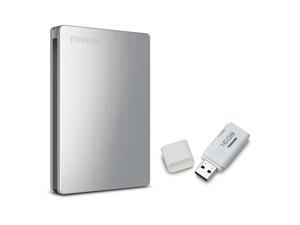 Toshiba Canvio Slim II 1.0 TB Portable Hard Drive with 16GB USB Flash Drive