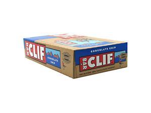 Clif Bar Energy Bar, Chocolate Chip, 2.4 Oz, 12/Box 160004