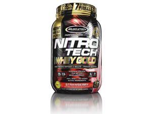 MuscleTech Nitro-Tech 100% Whey Gold, Strawberry, 2.5 Pounds (35 Servings)