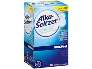 AlkaSeltzer Original Effervescent Antacid Tablets 116ct