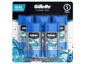 Gillette Clear Gel Men's Deodorant, Cool Wave (3.8 Ounce, 5 Pack) Gillette Clear Gel Men's Deodorant, Cool Wave (3.8 Ounce, 5 Pack)