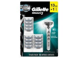 Gillette Mach3 Men's Razor, Handle + 13 Blade Refills Gillette Mach3 Men's Razor, Handle + 13 Blade Refills