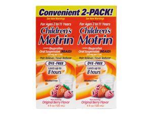 Children's Motrin Original Berry Oral Suspension (4 Ounce, 2 Pack) Children's Motrin Original Berry Oral Suspension (4 Ounce, 2 Pack)