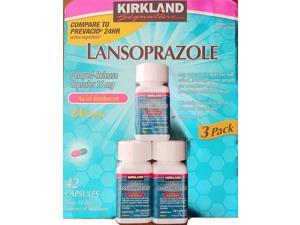 Kirkland Signature Lansoprazole 15 mg. Acid Reducer, 42 Capsules Kirkland Signature Lansoprazole 15 mg. Acid Reducer, 42 Capsules