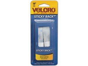 VELCRO® Brand Sticky Back Tape 3/4"x18" White 90079 VELCRO® Brand Sticky Back Tape 3/4"x18" White 90079