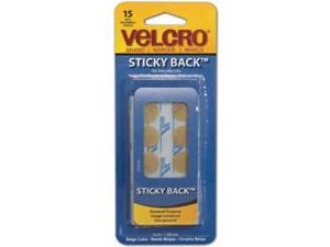 VELCRO(R) brand STICKY BACK(R) Coins 5/8" 15/Pkg-Beige VELCRO(R) brand STICKY BACK(R) Coins 5/8" 15/Pkg-Beige