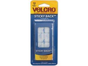 VELCRO BRAND 90073 7/8" W x 7/8" L Hook-and-Loop Square White Sticky-Back VELCRO BRAND 90073 7/8" W x 7/8" L Hook-and-Loop Square White Sticky-Back